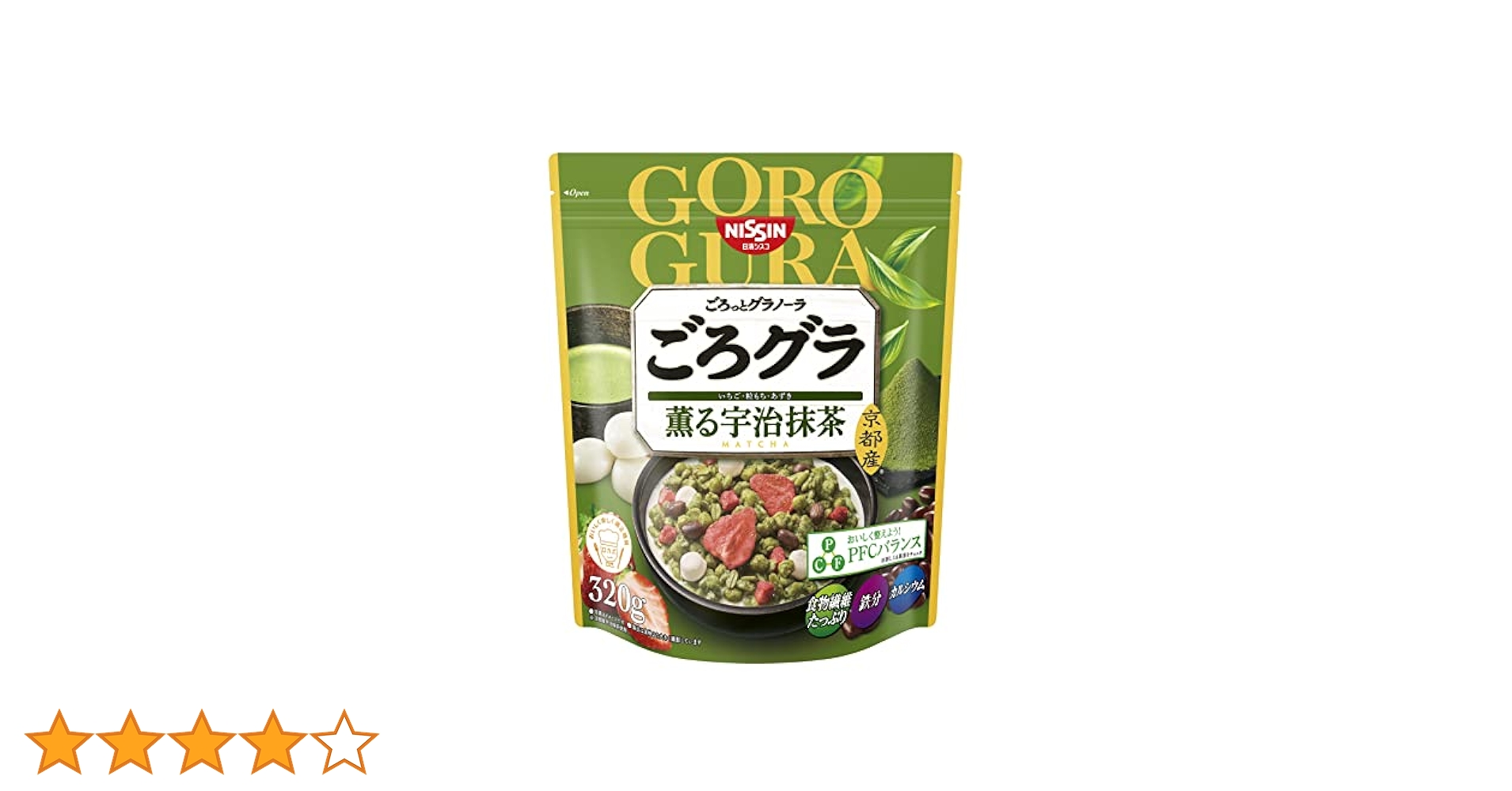 Amazon.co.jp: 日清シスコ ごろグラ 薫る宇治抹茶 320g×6袋